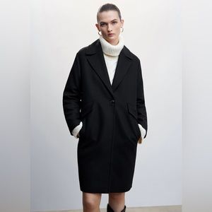 Mango brand new black coat with tag